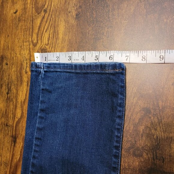 Vtg Levi's Jeans 10 S Slight Curve Straight Low Rise Medium Dark Wash Stretch - Picture 9 of 10